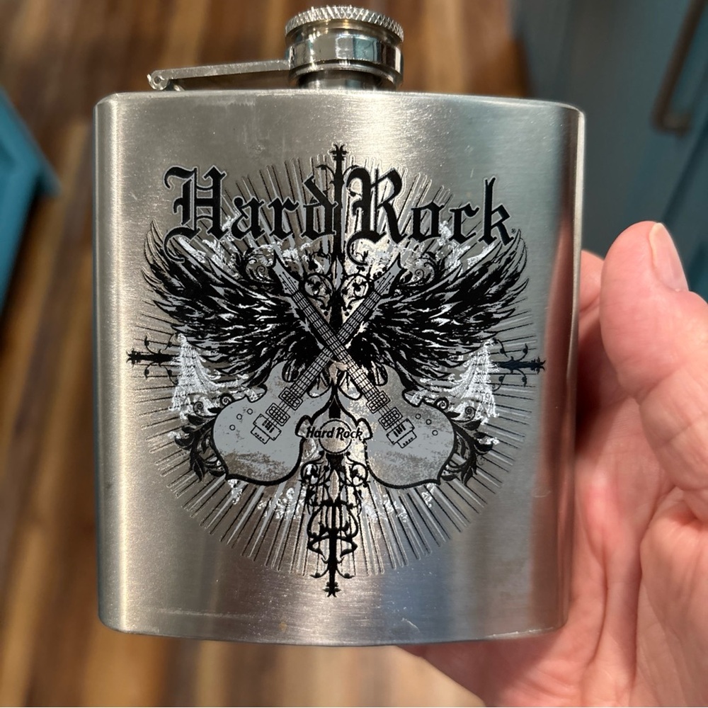 Hard Rock Cafe Stainless Steel Hip Flask